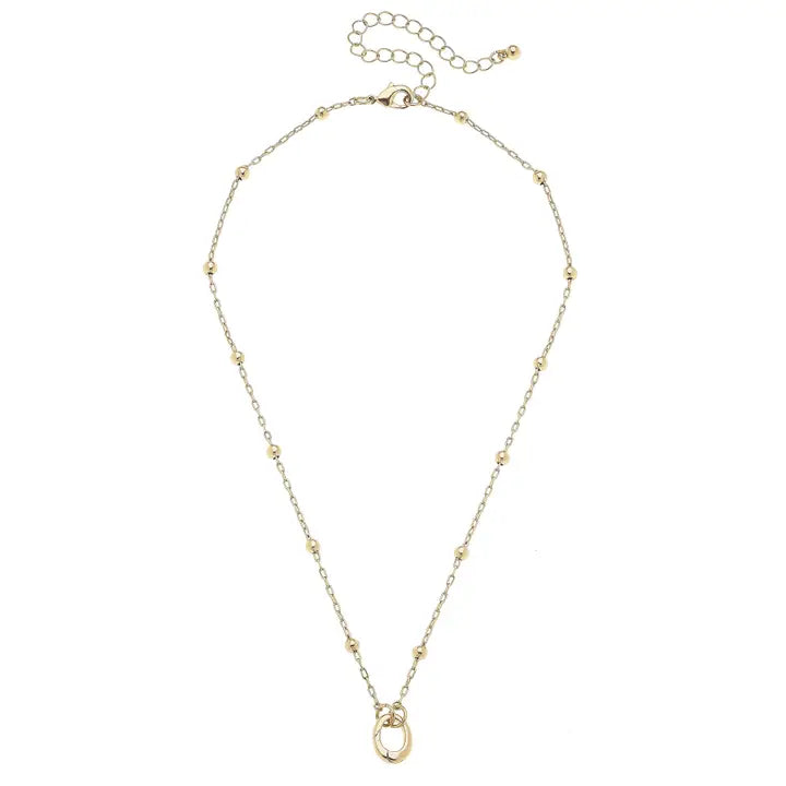 Celia Dainty Charm Shiny Base Necklace Base