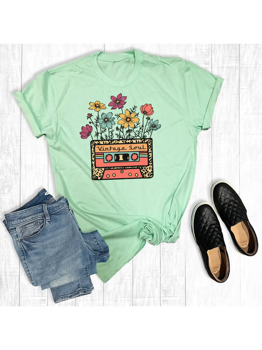 Vintage Soul Tee - Mint