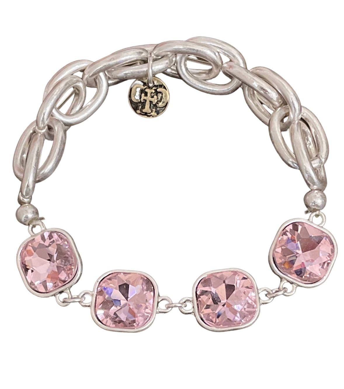 Pink Panache Pink rhinestone bracelet 1CNC D134