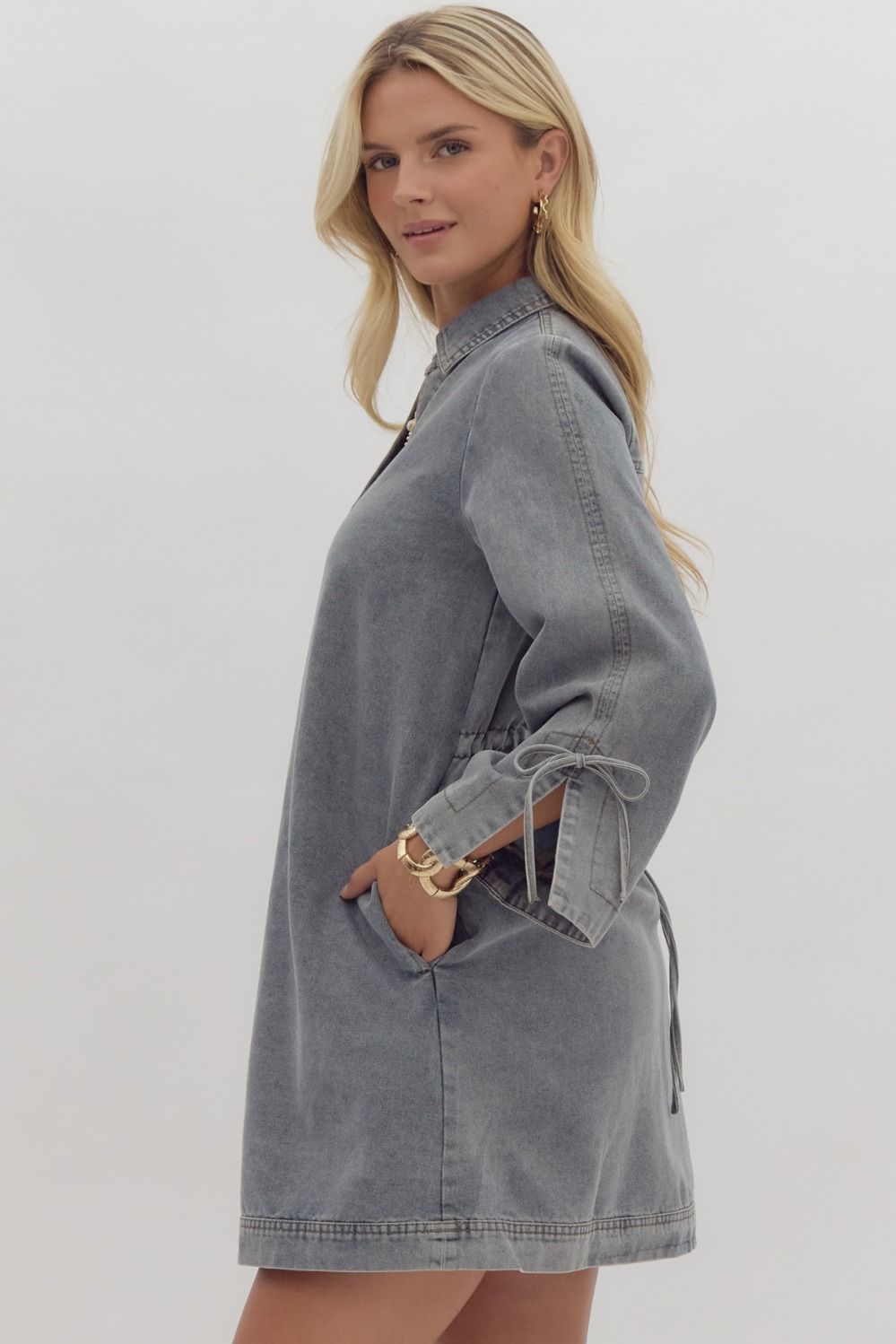 Entro Denim Pullover Dress