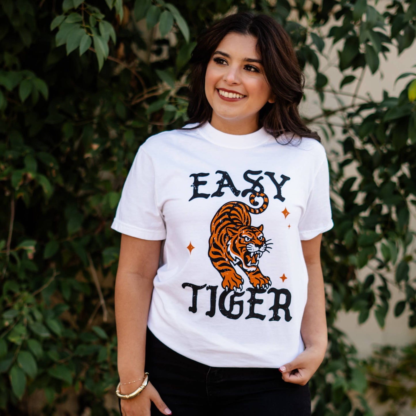Easy Tiger Retro Graphic Tee Vintage Inspired Shirt, Retro