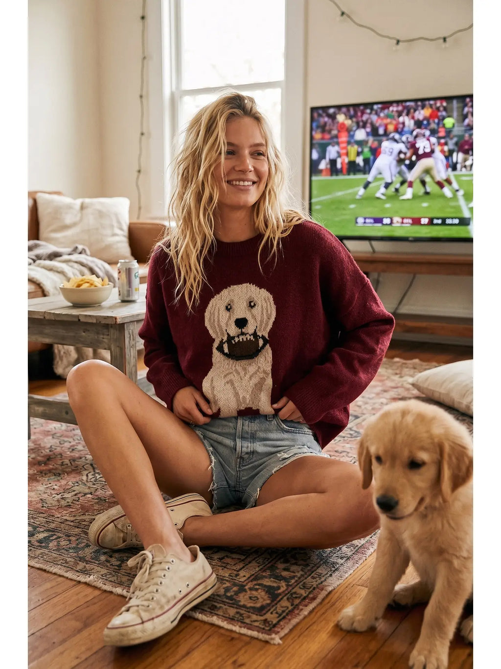 Gameday Football Puppy Sweater