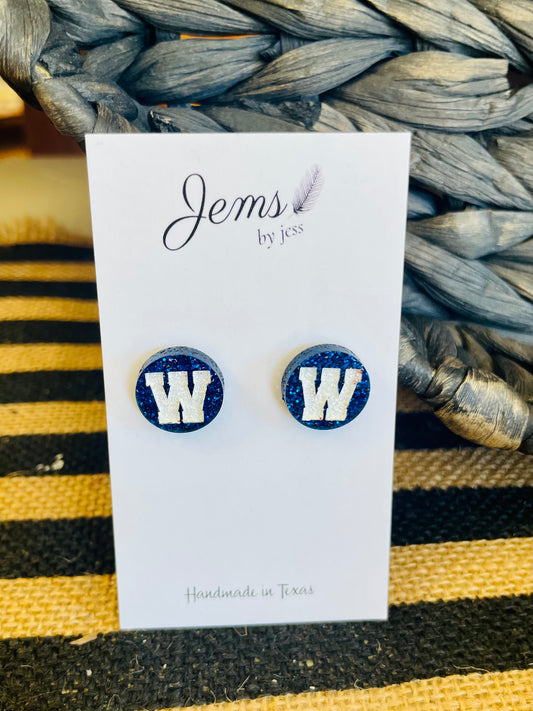 Westphalia Bluejays Team Stud Earrings